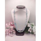 Natural Aquamarine Tumbled Nuggets Necklace